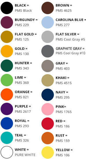 umbrella color chart